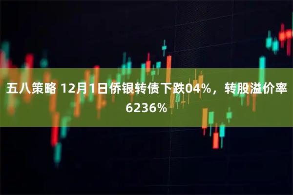 五八策略 12月1日侨银转债下跌04%，转股溢价率6236%